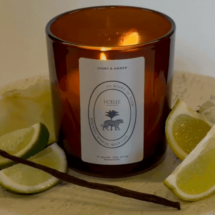 "SILENCE" IVORY & AMBER